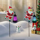 🎅⏰Christmas Limited Sale 50% OFF🎁✨Santa Watering Can Solar Light with Ground Stake