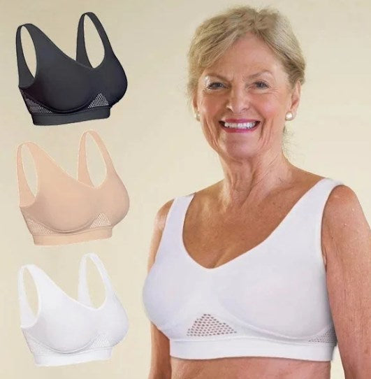 🔥2025 Hot Sale 50% OFF✨🔥Breathable Cool Liftup Air Bra😀BUY 2 GET 1 FREE