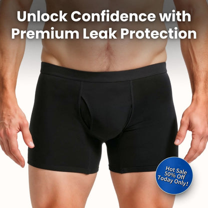 🔥HOT SALE 50% OFF🎁Men's Ultra-Absorbent Incontinence Boxer Briefs