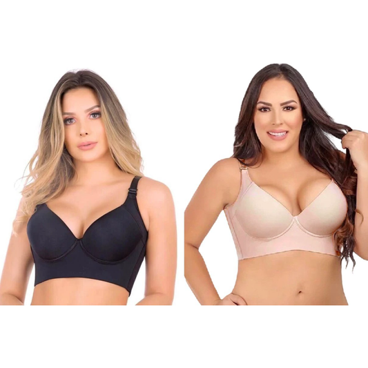 🎁🔥Last day sale 50% OFF🔥 ✨New Arrival✨Deep Cup Bra Hide Back Fat With Shape Wear Incorporated