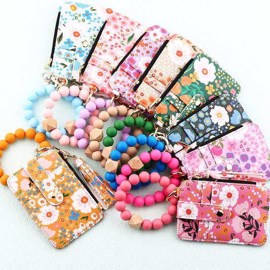 🎁🔥Last day sale 50% OFF🔥 Women’s Boho Style Card Bag with Beaded Bracelet & Tassel Keychain