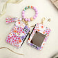 🎁🔥Last day sale 50% OFF🔥 Women’s Boho Style Card Bag with Beaded Bracelet & Tassel Keychain