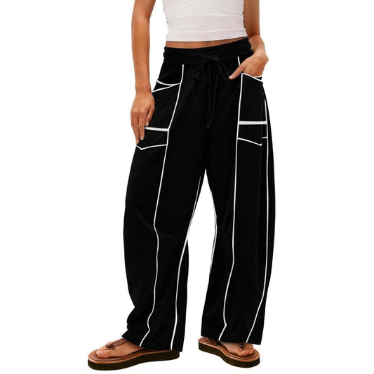🌞Summer Sale 50% OFF🔥Women's Casual Loose Drawstring Wide-Leg Pants👖
