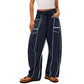 🌞Summer Sale 50% OFF🔥Women's Casual Loose Drawstring Wide-Leg Pants👖