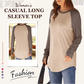 🔥🔥HOT SALE 50% OFF🎁Women's Casual Long Sleeve Round Neck Top (BUY 2, GET FREE SHIPPING)