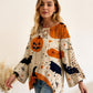 🎃Halloween 50% Off Special Offer💓Women's Halloween Loose Fit Batwing Knit Sweater