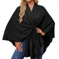 🎁🔥Last day sale 50% OFF🔥Women's Elegant Soft Open Front Poncho Sweater