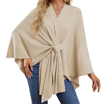 🎁🔥Last day sale 50% OFF🔥Women's Elegant Soft Open Front Poncho Sweater