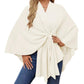 🎁🔥Last day sale 50% OFF🔥Women's Elegant Soft Open Front Poncho Sweater