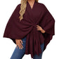 🎁🔥Last day sale 50% OFF🔥Women's Elegant Soft Open Front Poncho Sweater