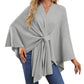 🎁🔥Last day sale 50% OFF🔥Women's Elegant Soft Open Front Poncho Sweater