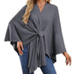 🎁🔥Last day sale 50% OFF🔥Women's Elegant Soft Open Front Poncho Sweater